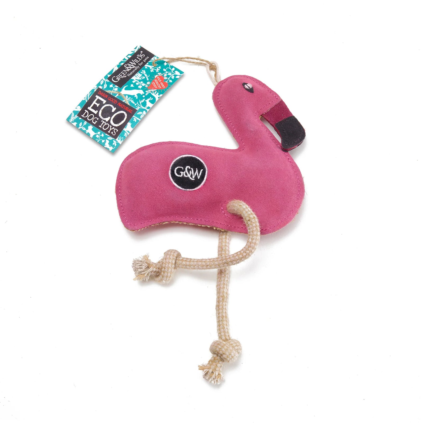 Floyd the Flamingo eco dog toy