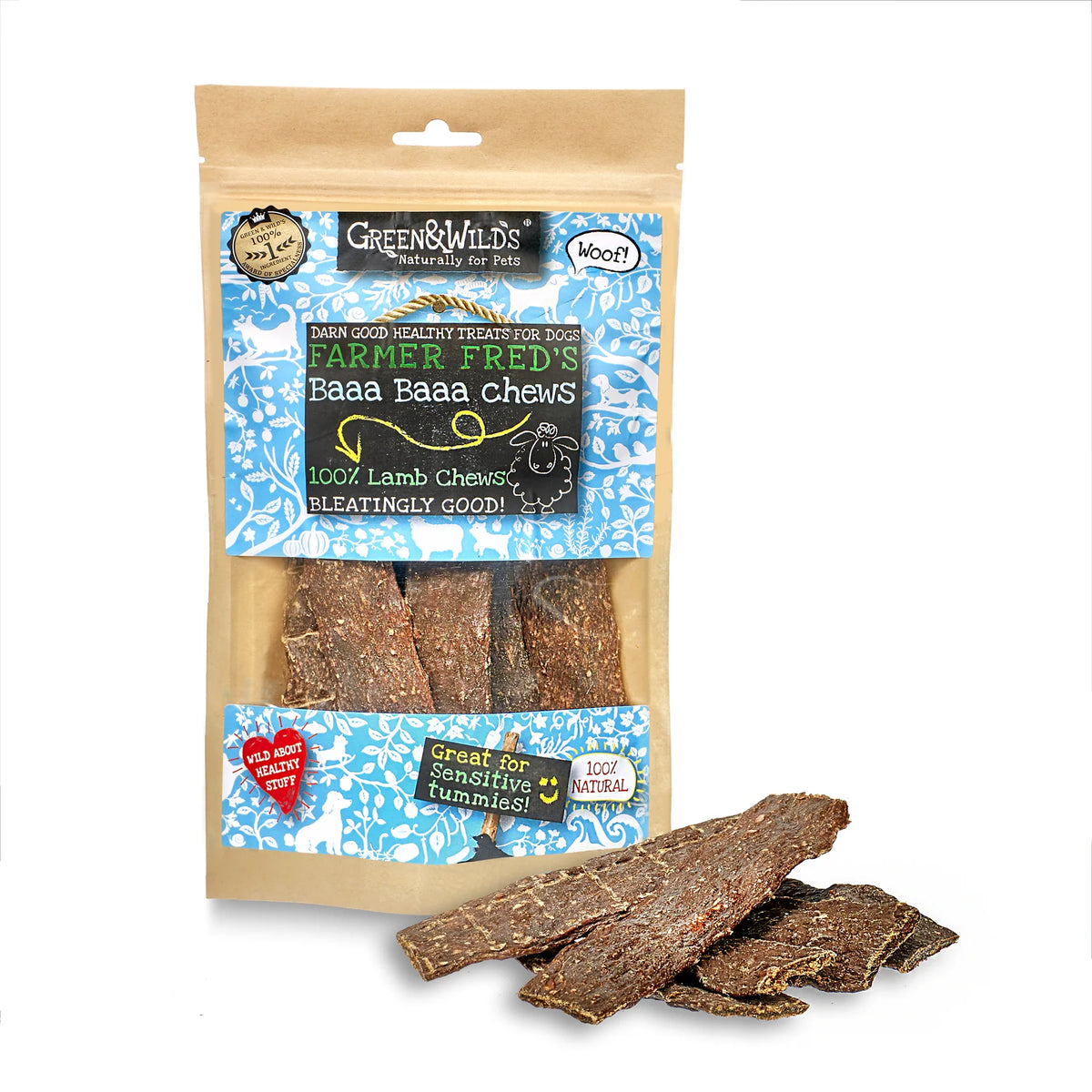 Green &amp; Wild&#39;s 100% Lamb dog chews