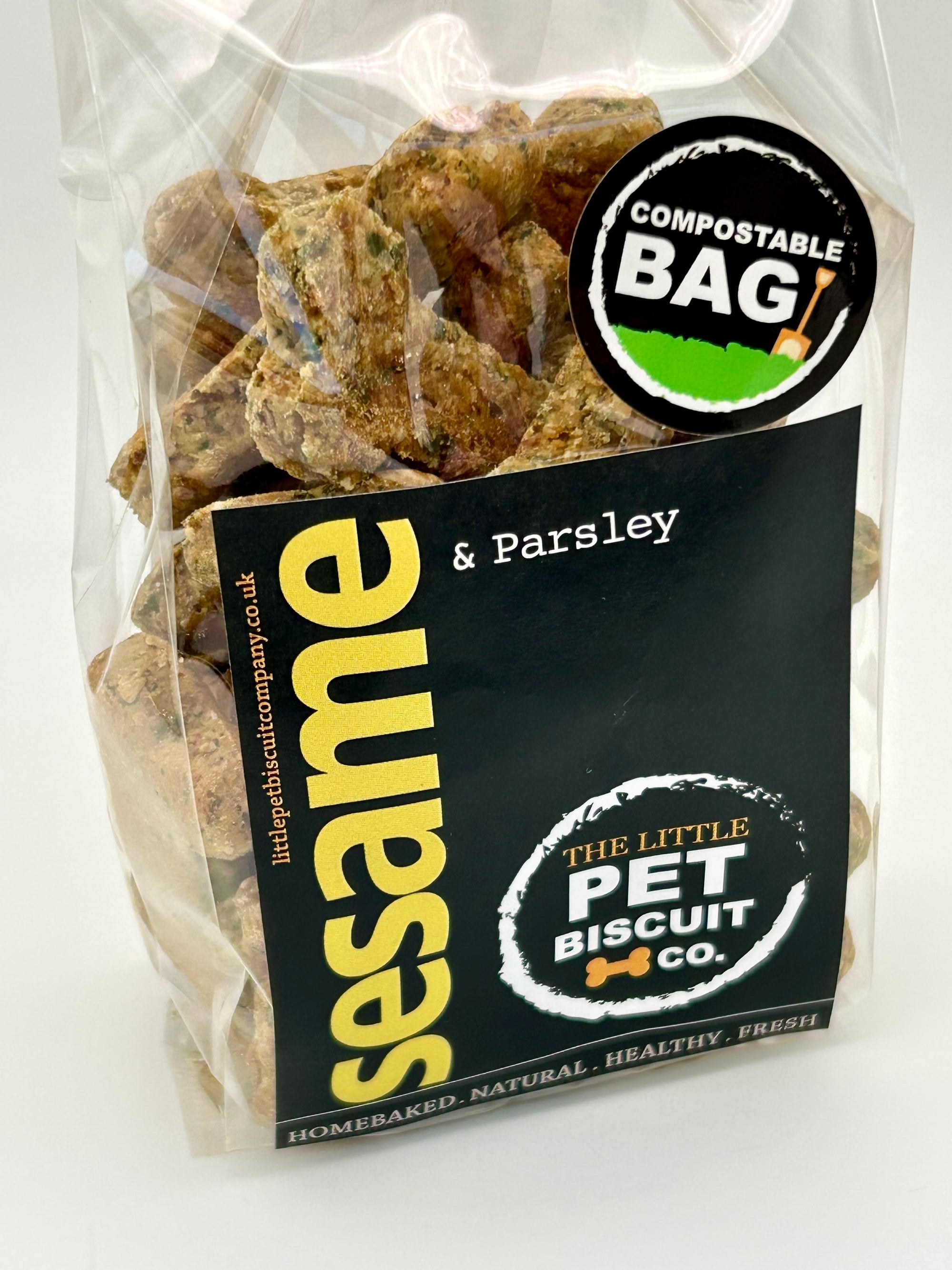 Sesame Seed & Parsley healthy natural dog biscuits