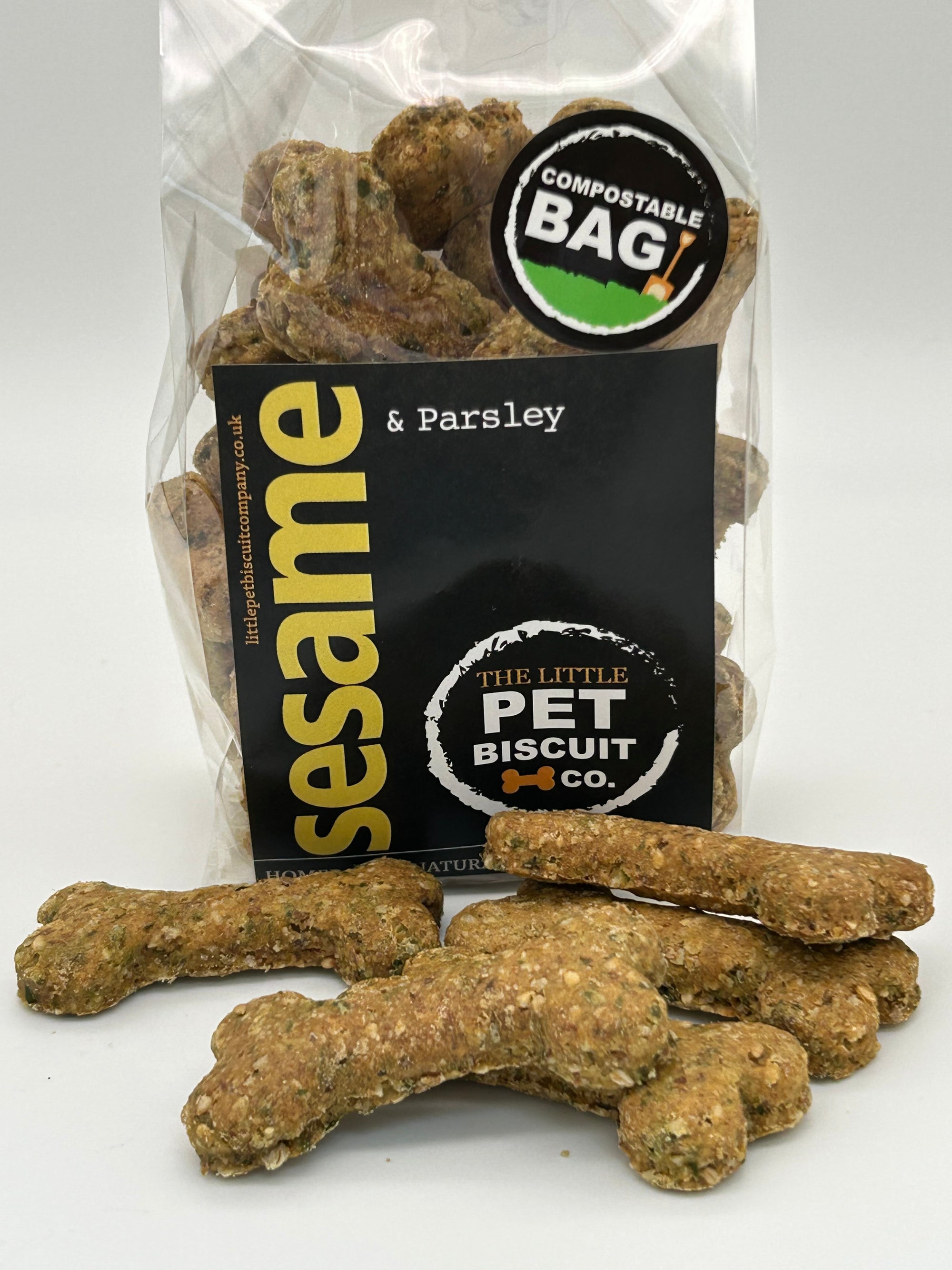 Sesame Seed & Parsley healthy natural dog biscuits