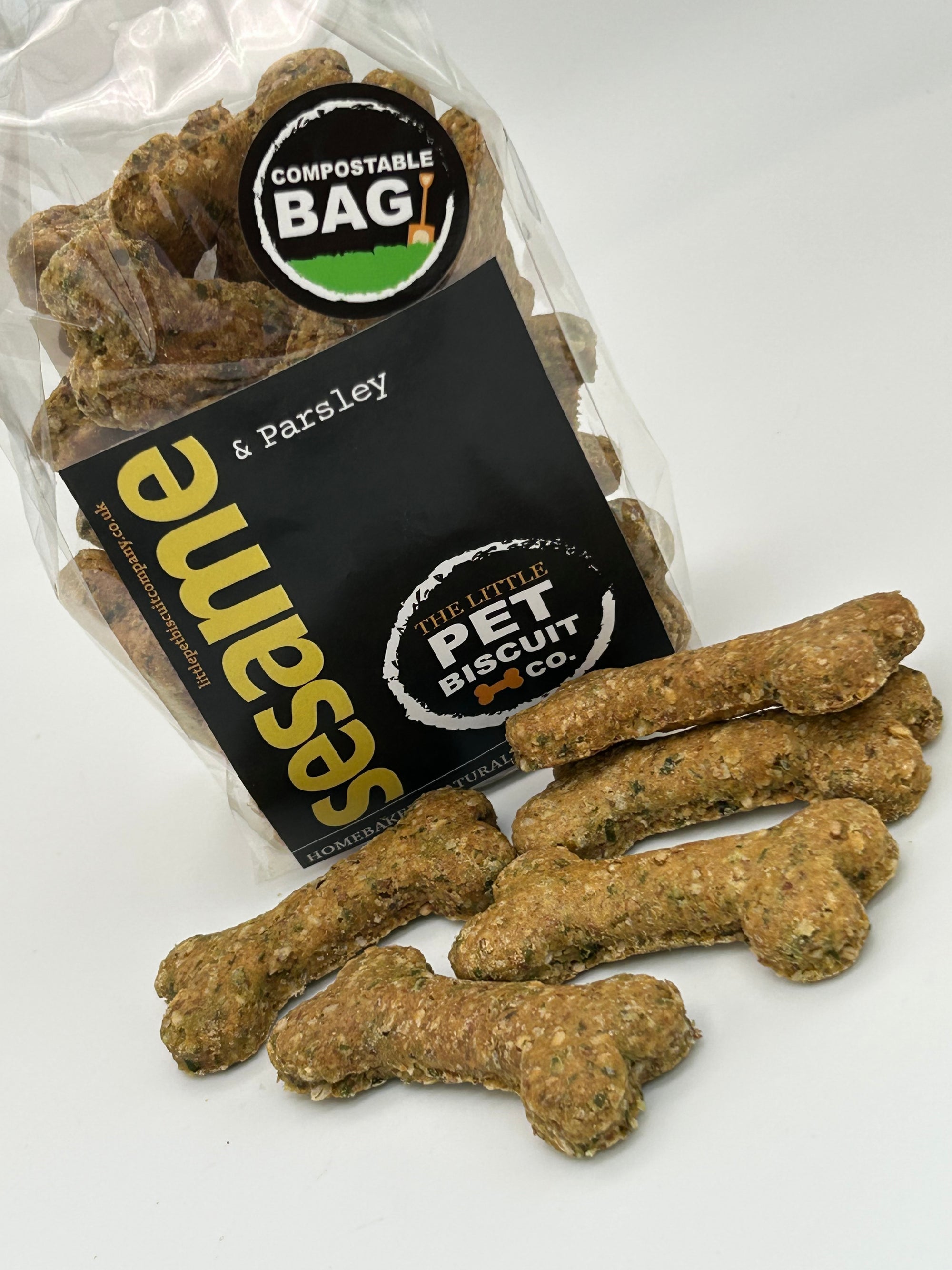 Sesame Seed & Parsley healthy natural dog biscuits