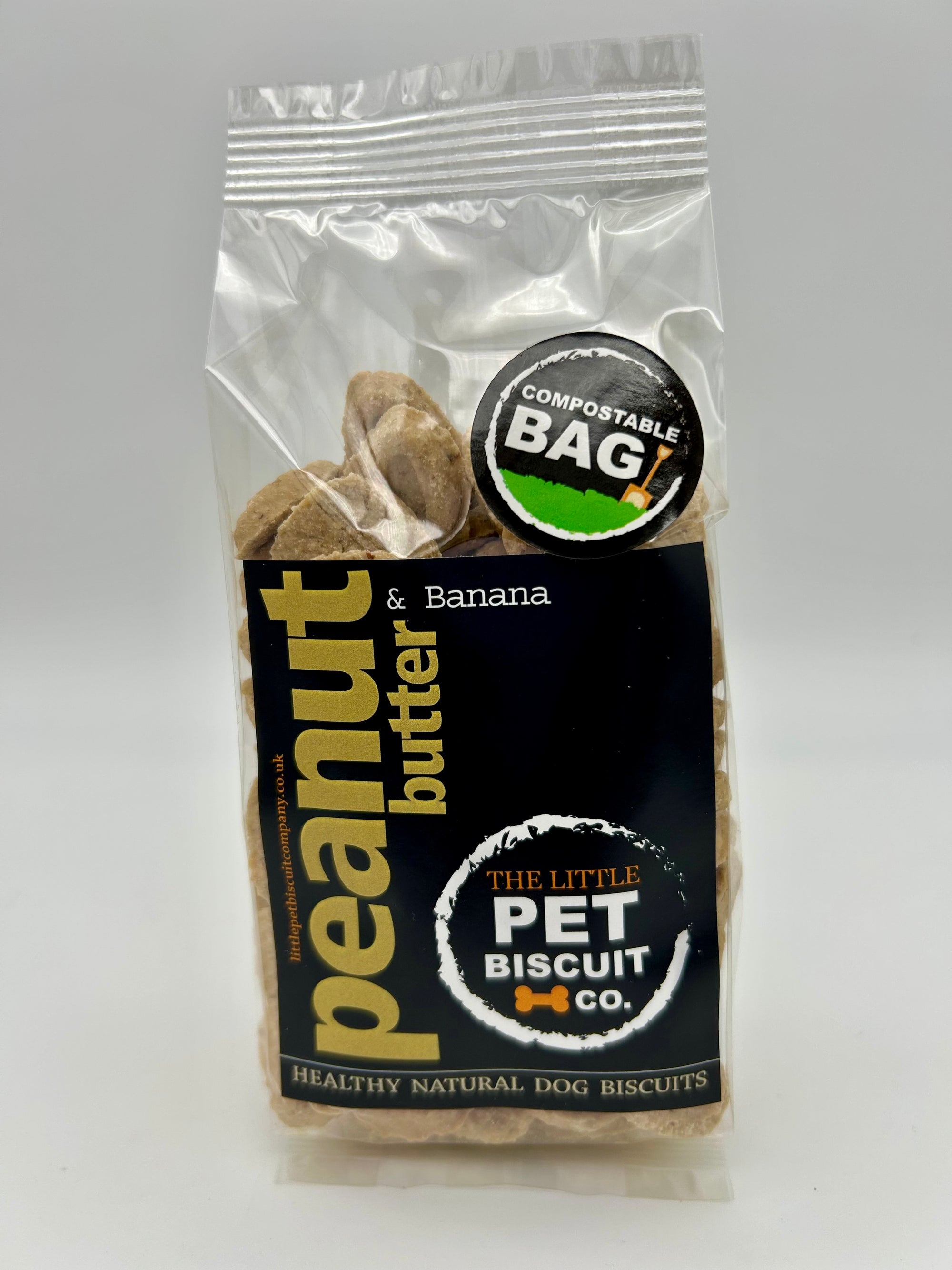 Peanut Butter & Banana natural healthy dog biscuits