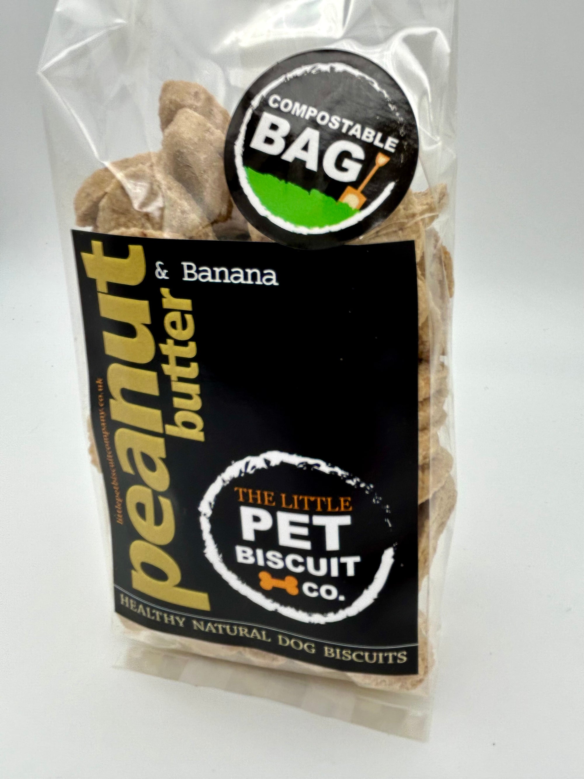 Peanut Butter & Banana natural healthy dog biscuits