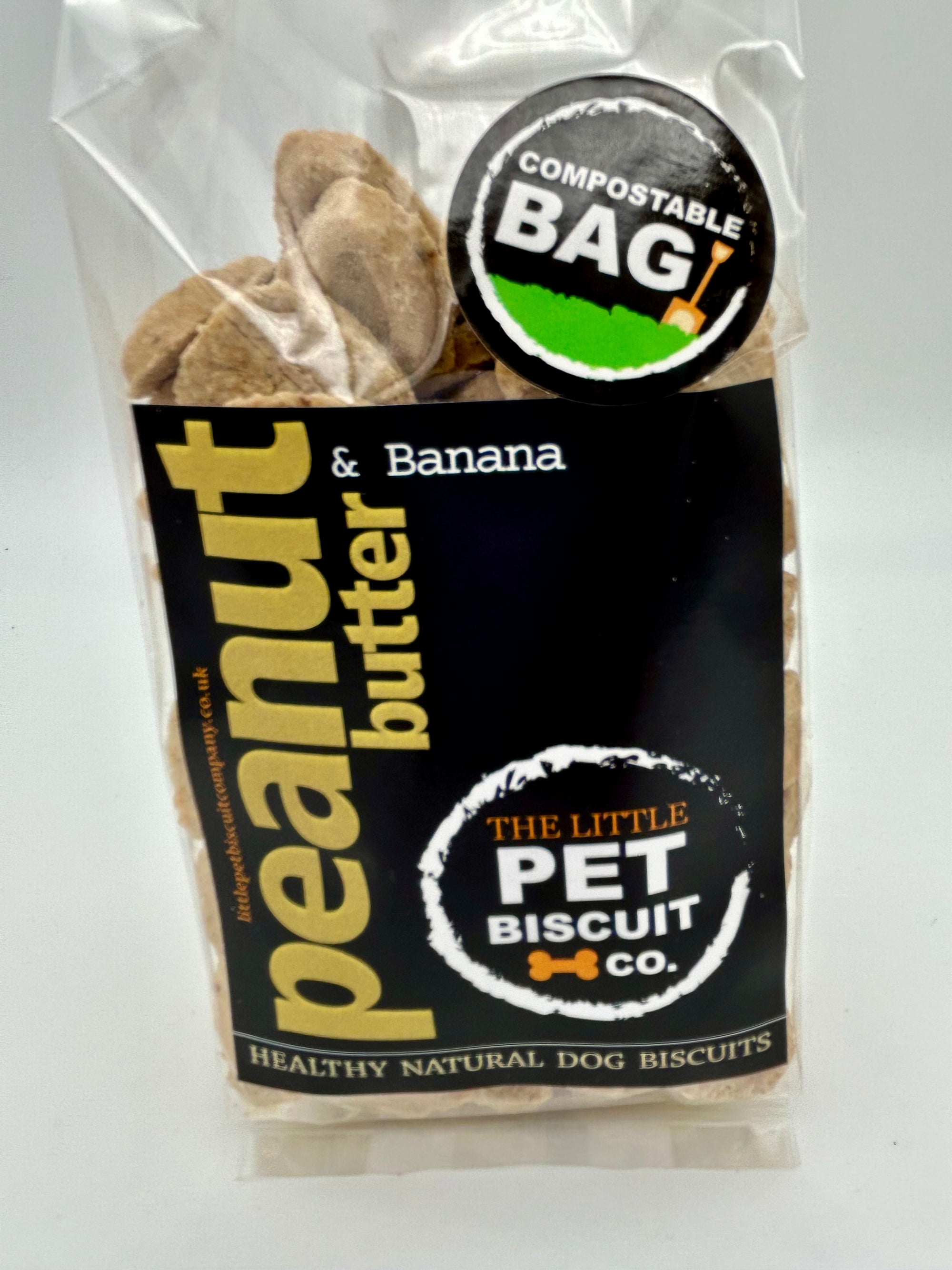 Peanut Butter & Banana natural healthy dog biscuits