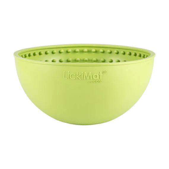 Lickimat Wobble enrichment slow feeder bowl boredom buster for dogs