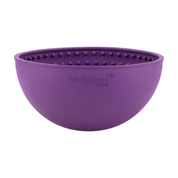 Lickimat Wobble enrichment slow feeder bowl boredom buster for dogs