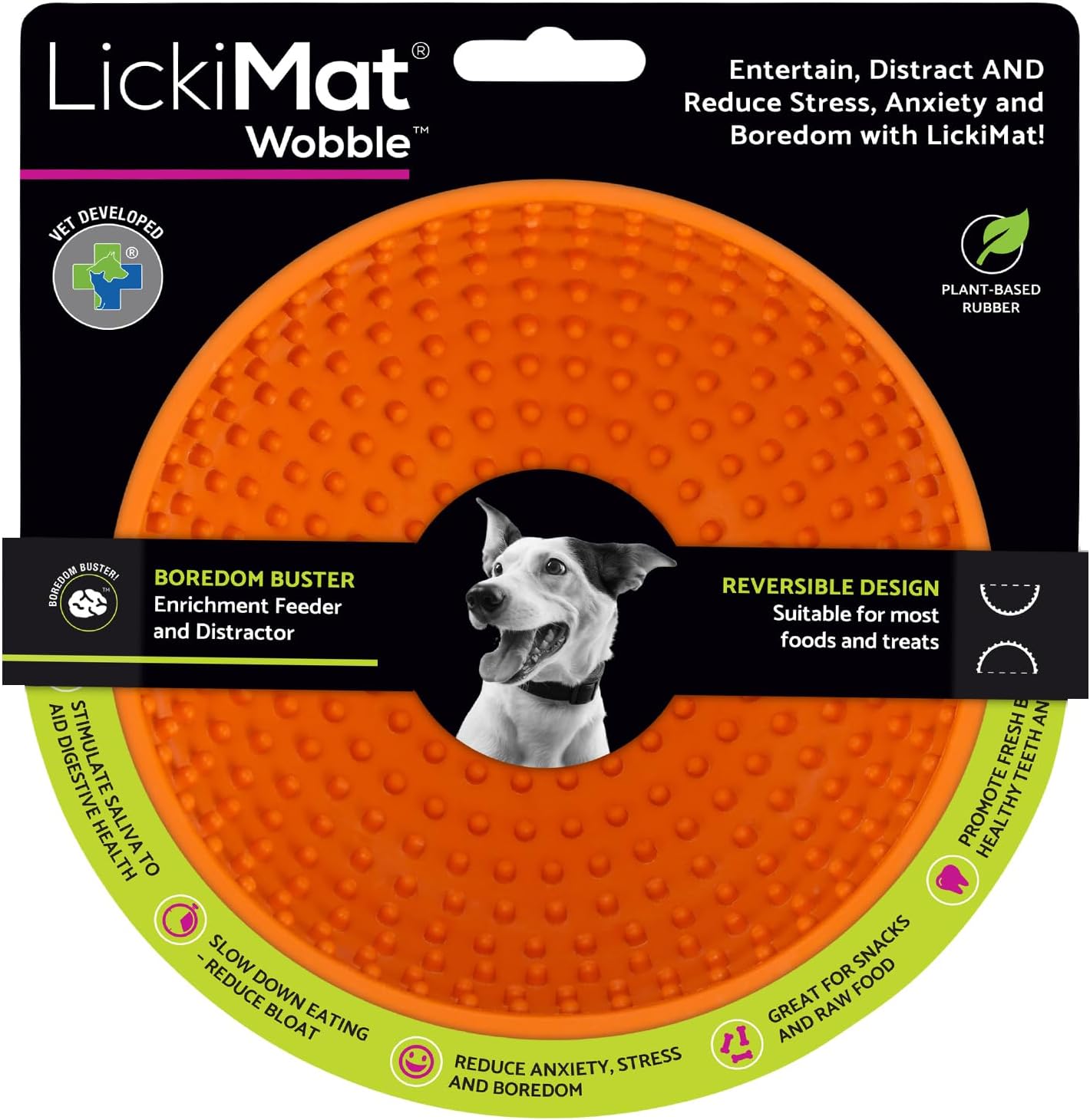 Lickimat Wobble enrichment slow feeder bowl for dogs