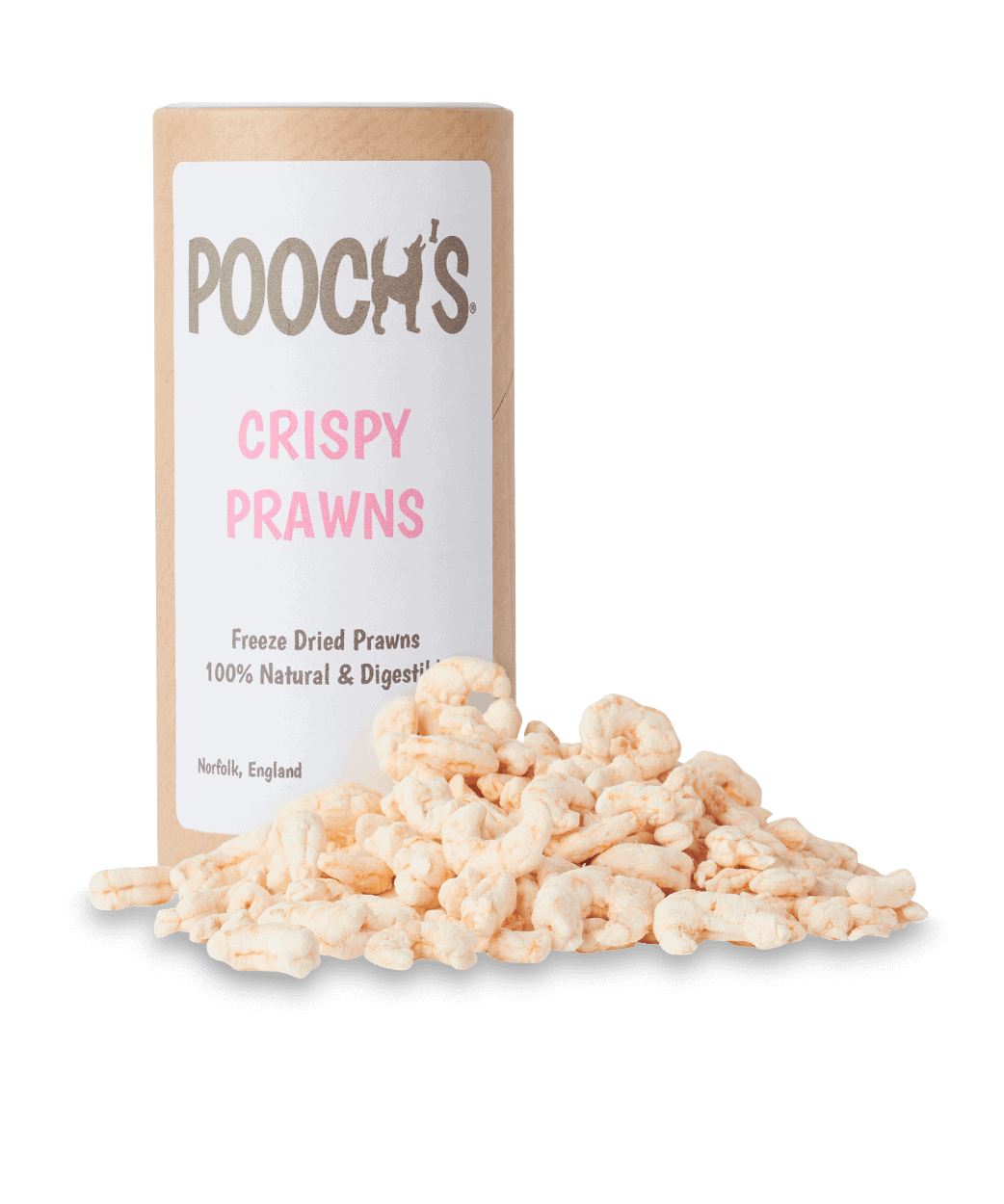 Pooch&#39;s Crispy Prawns low fat dog treats