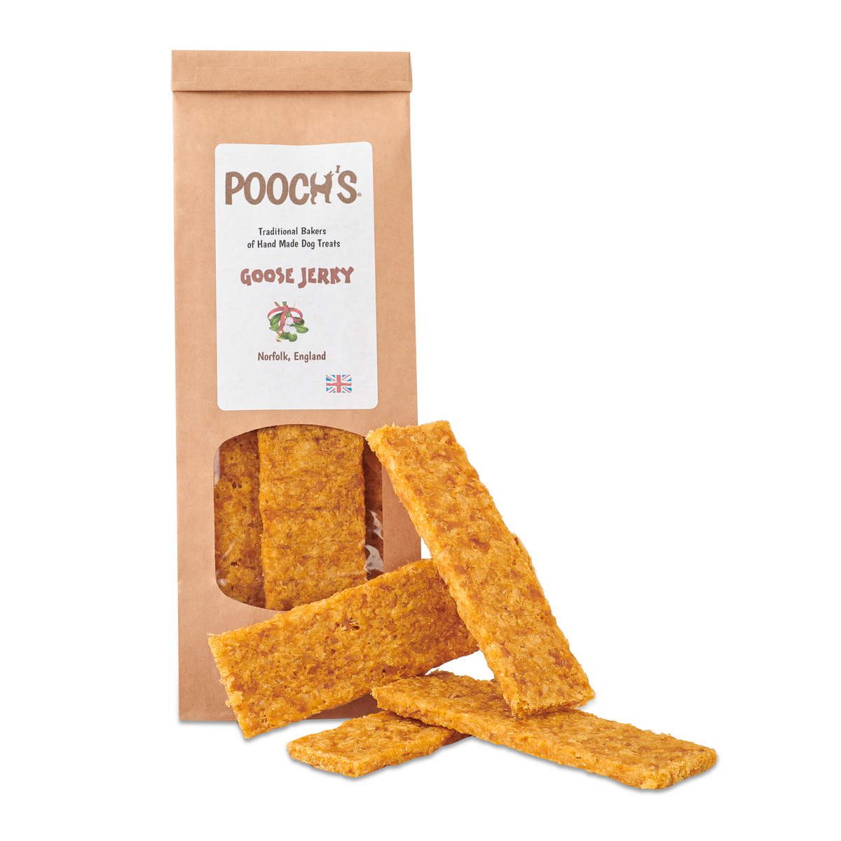 Pooch&#39;s Goose Jerky dog treats