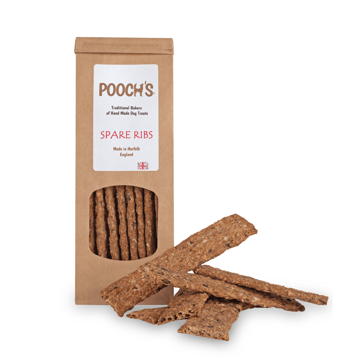 Pooch&#39;s Spare Rib Low Fat Dog Biscuits