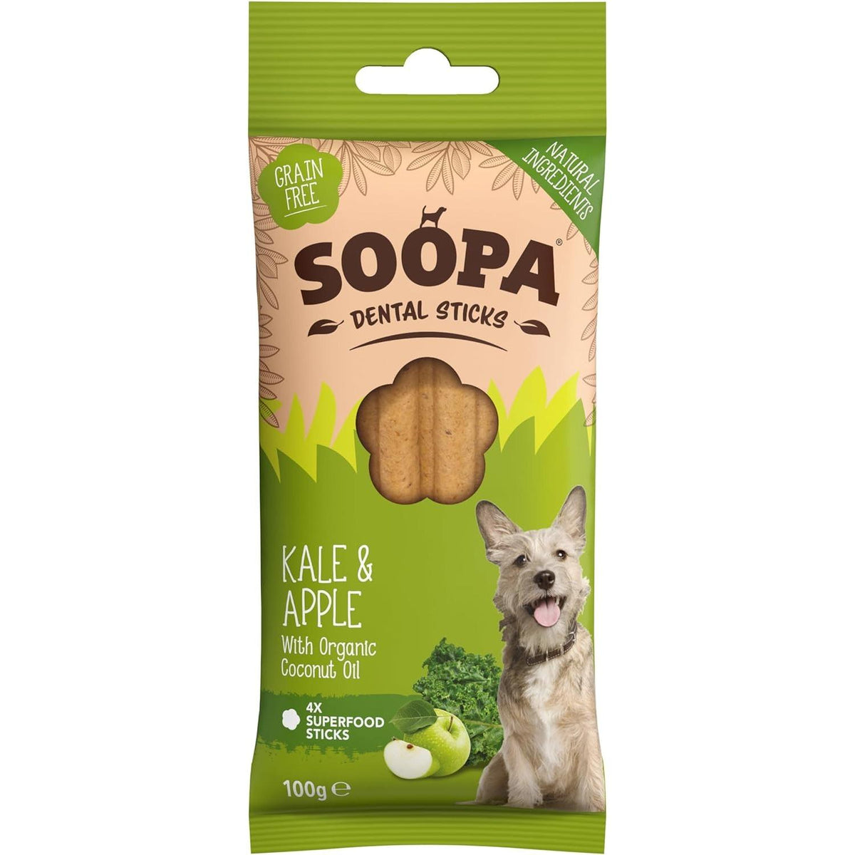 Soopa Kale &amp; Apple dental sticks