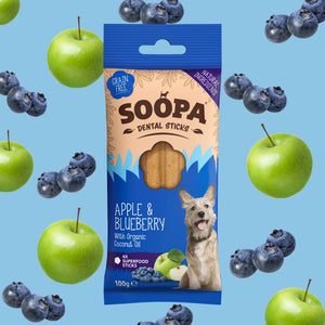 Soopa Apple & Blueberry dental sticks