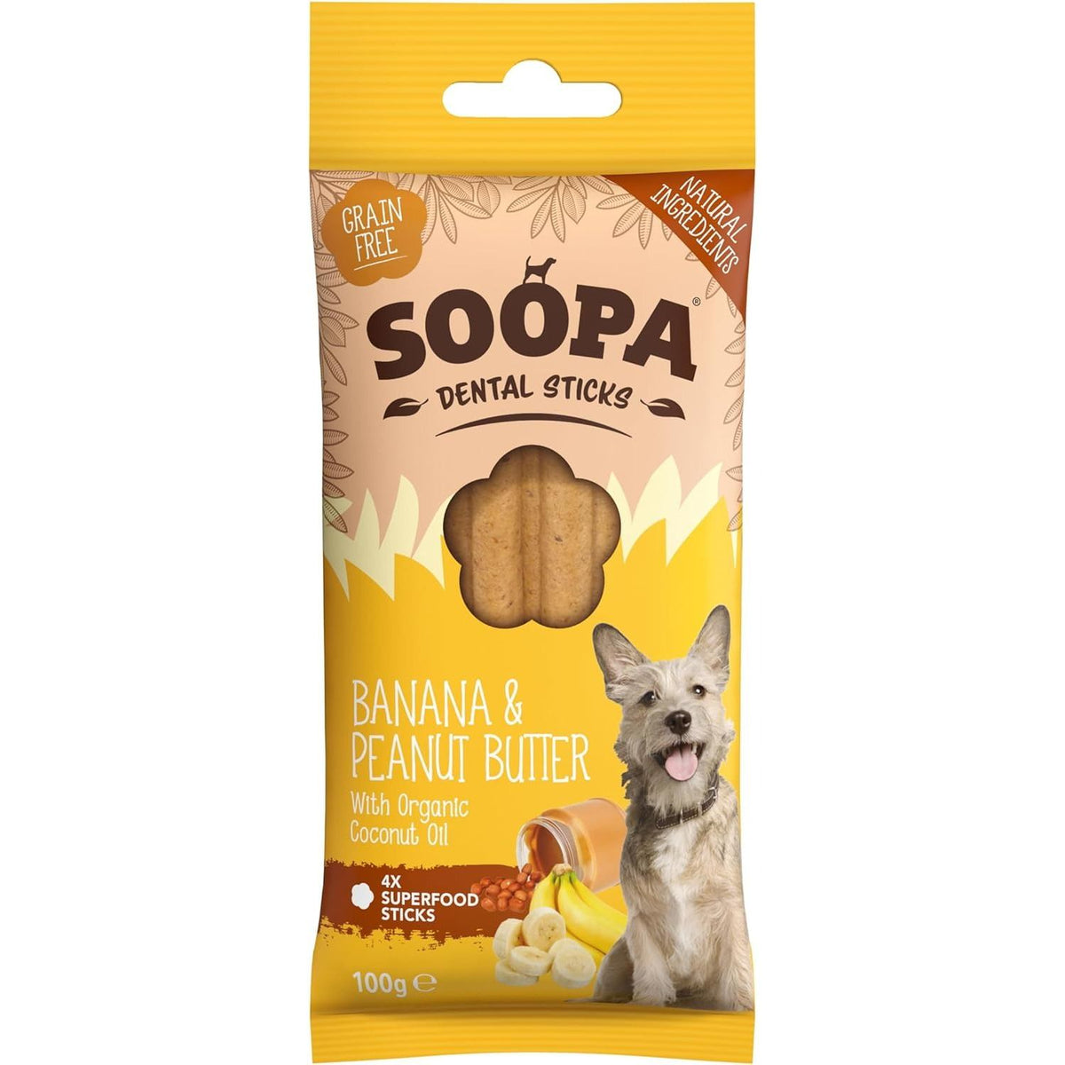 Soopa Banana &amp; Peanut Butter dental sticks