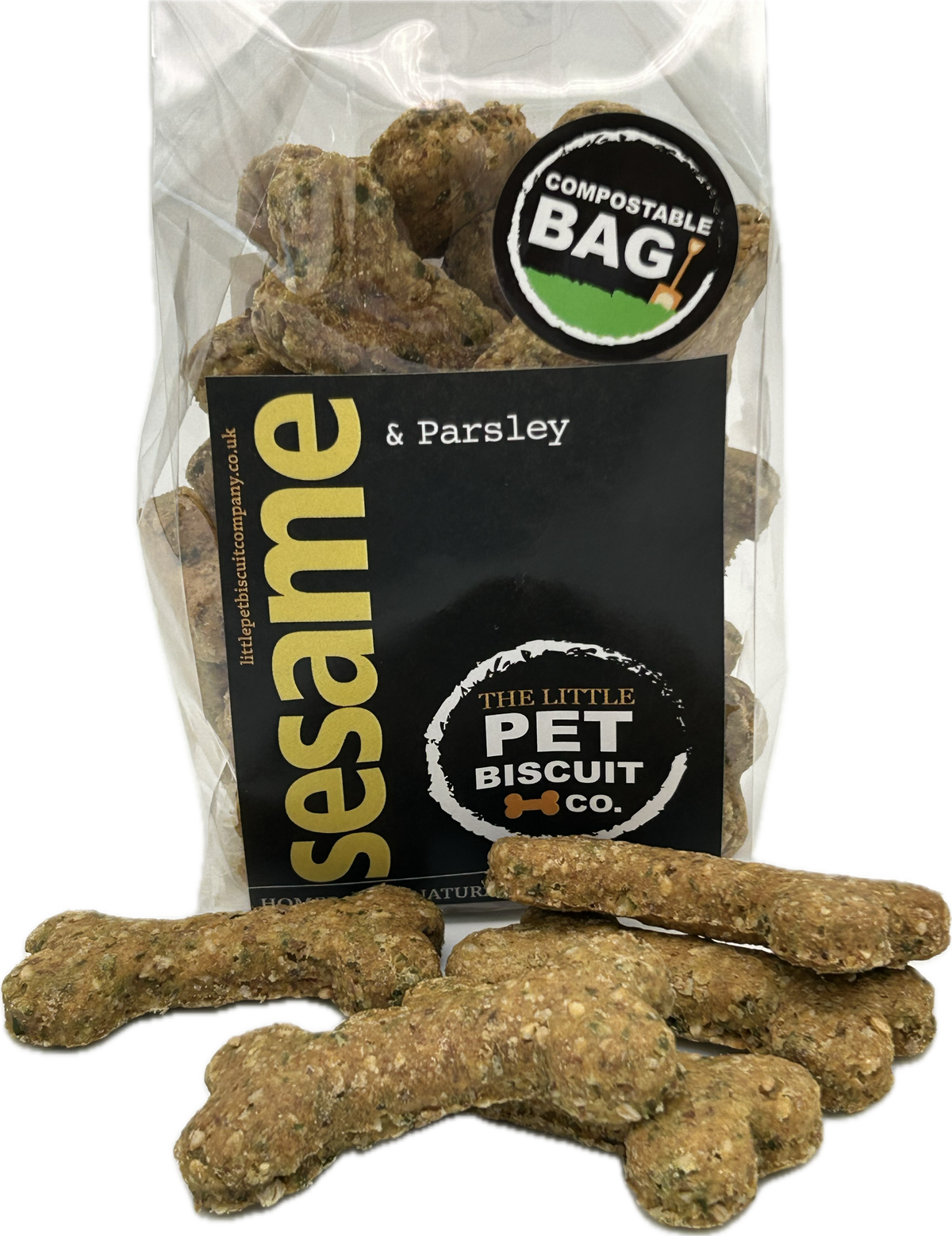 Sesame Seed &amp; Parsley healthy natural dog biscuits