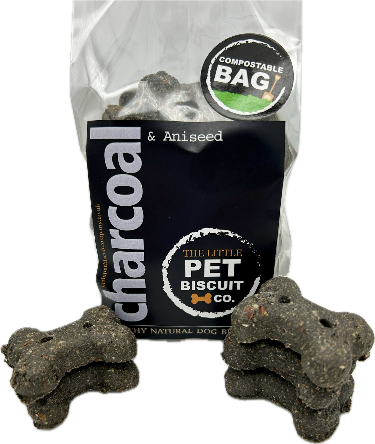 Charcoal &amp; Aniseed healthy natural dog biscuits