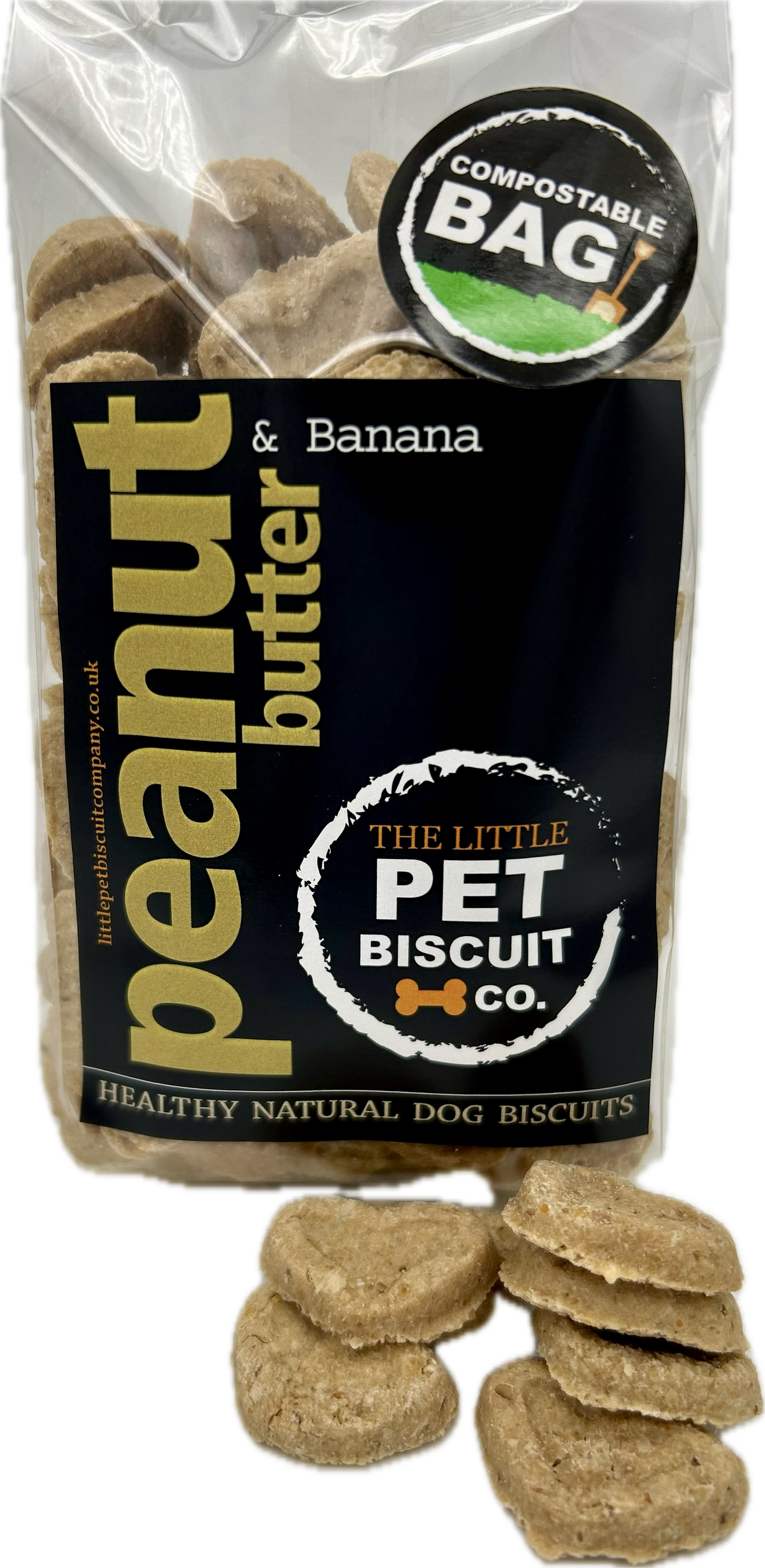 Peanut Butter &amp; Bananat healthy natural dog biscuits