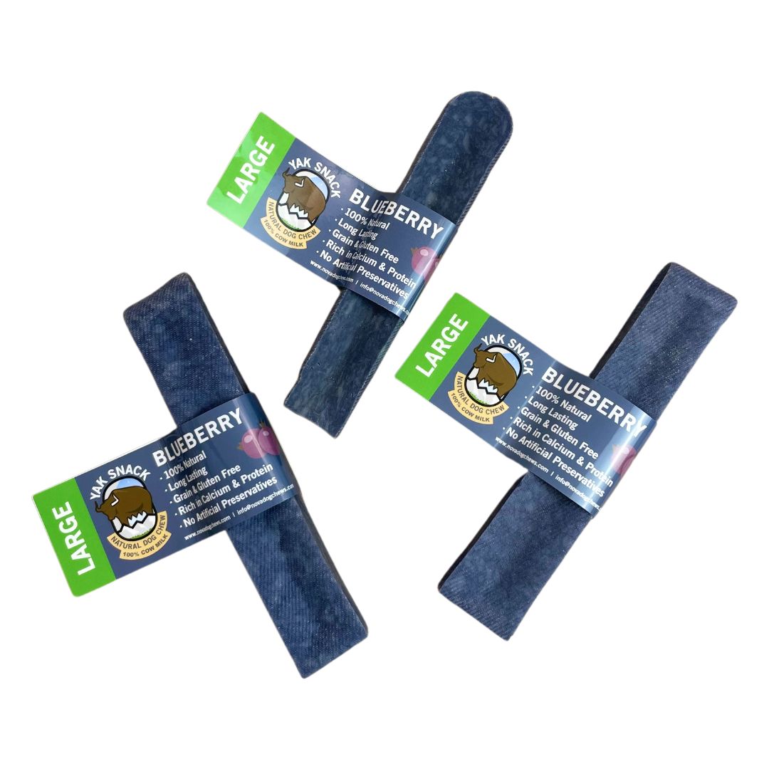 Blueberry Yak Snack - dog fat dog chew