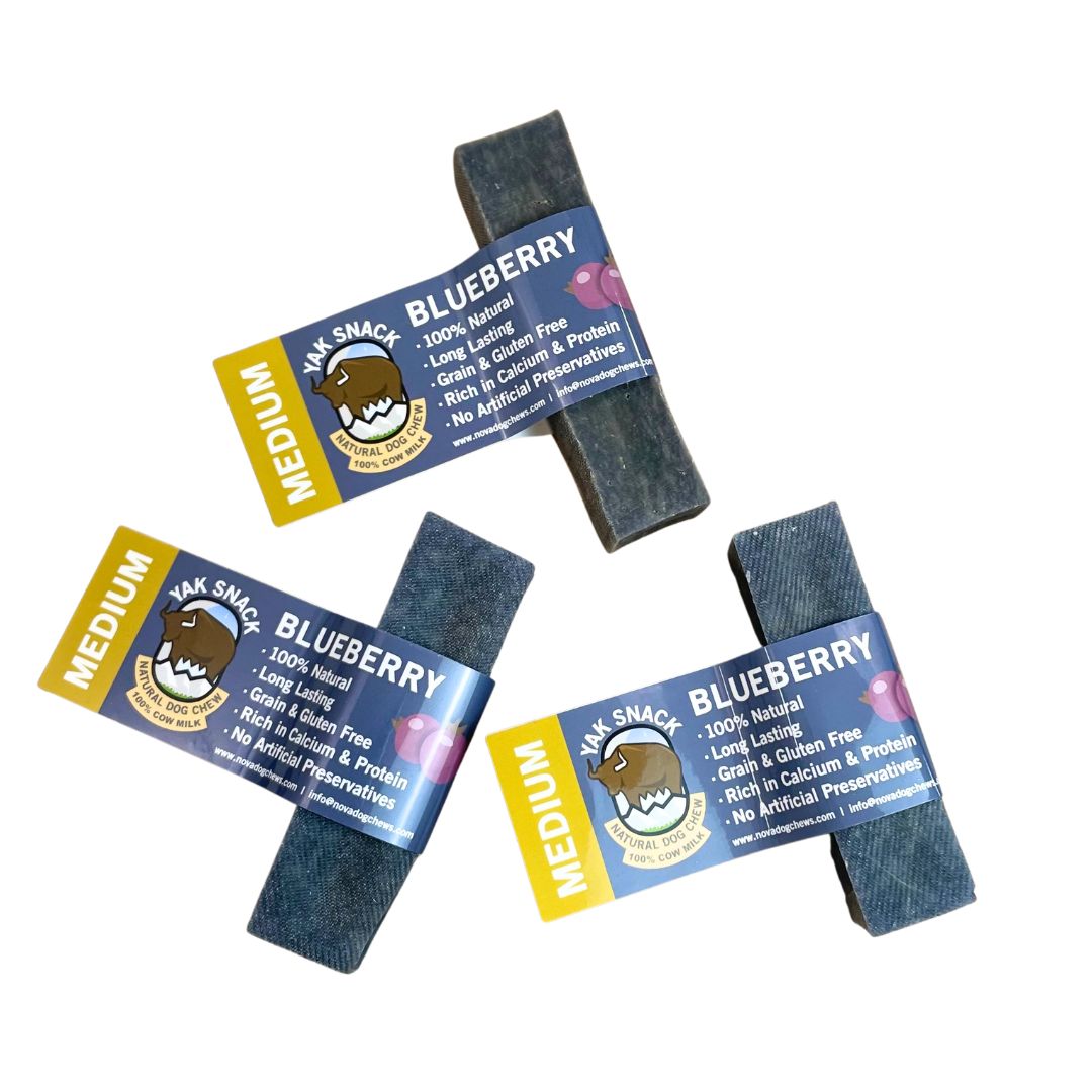 Blueberry Yak Snack - dog fat dog chew