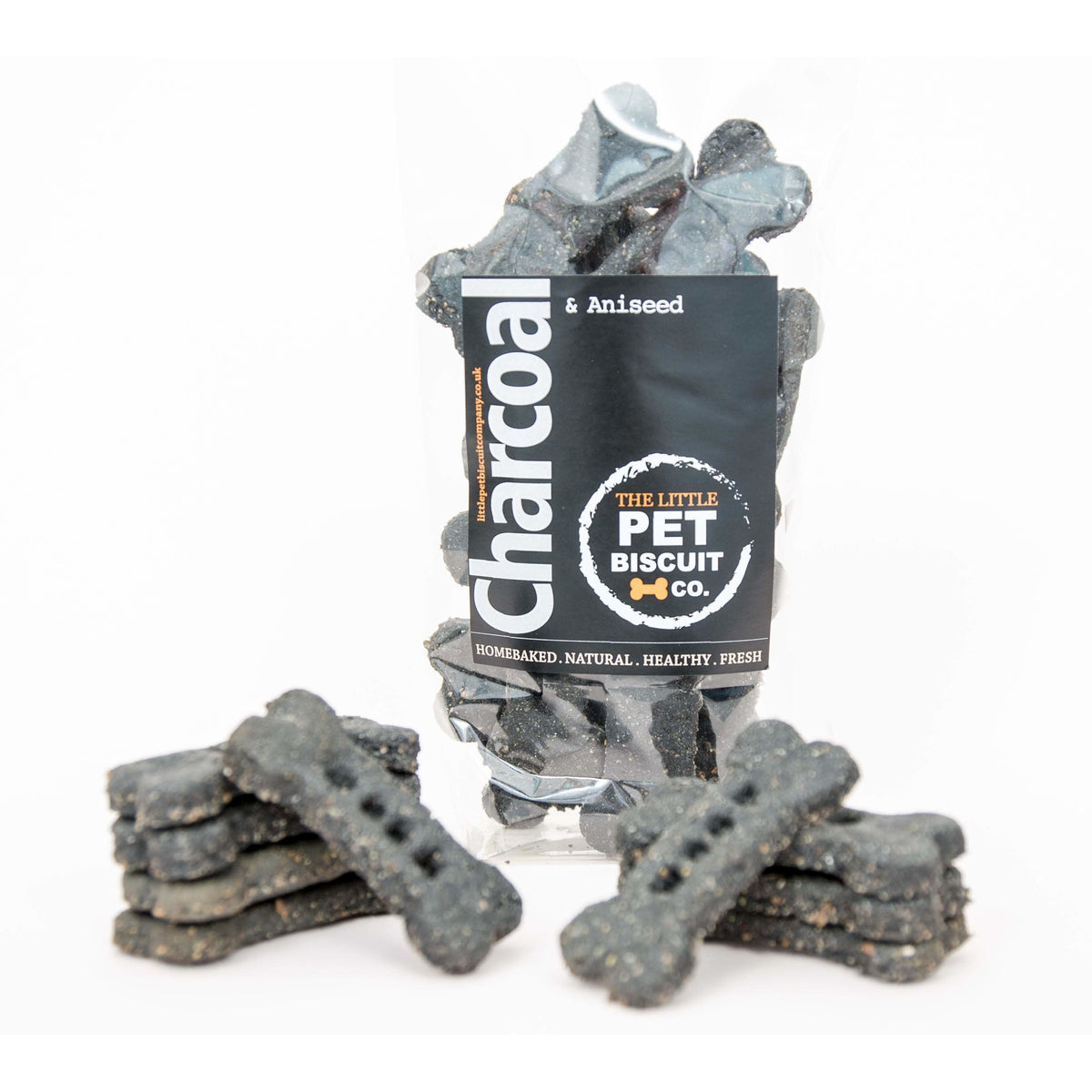 Charcoal &amp; Aniseed natural dog biscuits