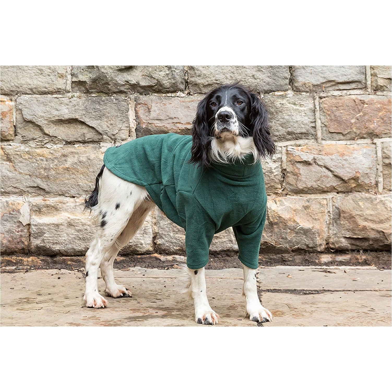 HOTTERdog fleece dog jumper in forest green