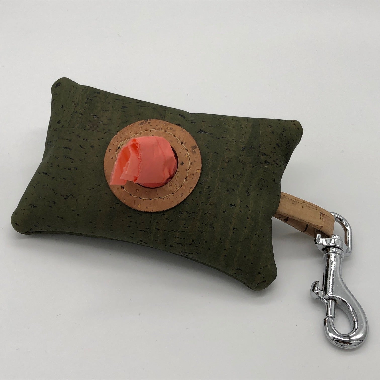 Cork poo bag pouch