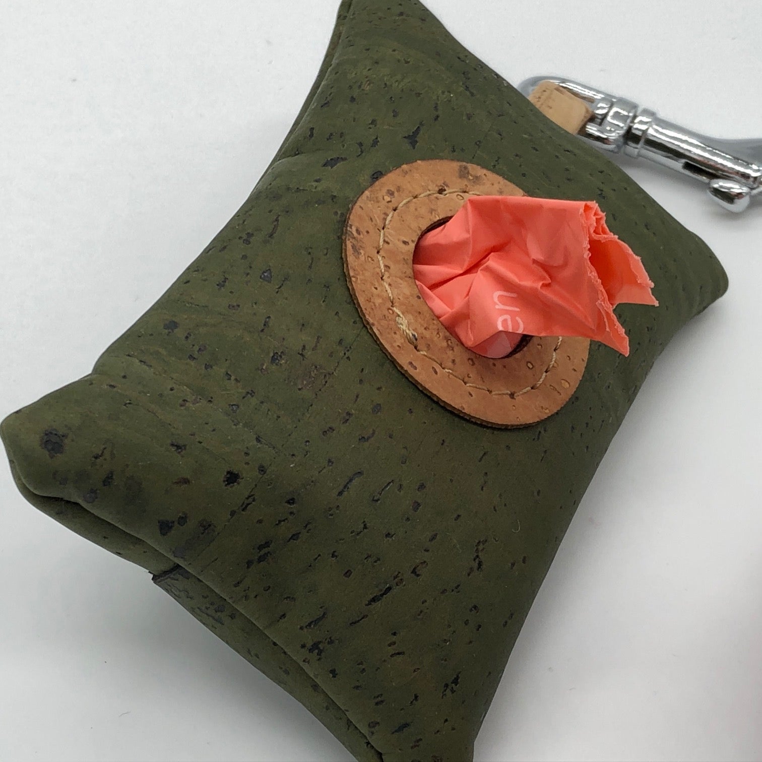 Cork poo bag pouch