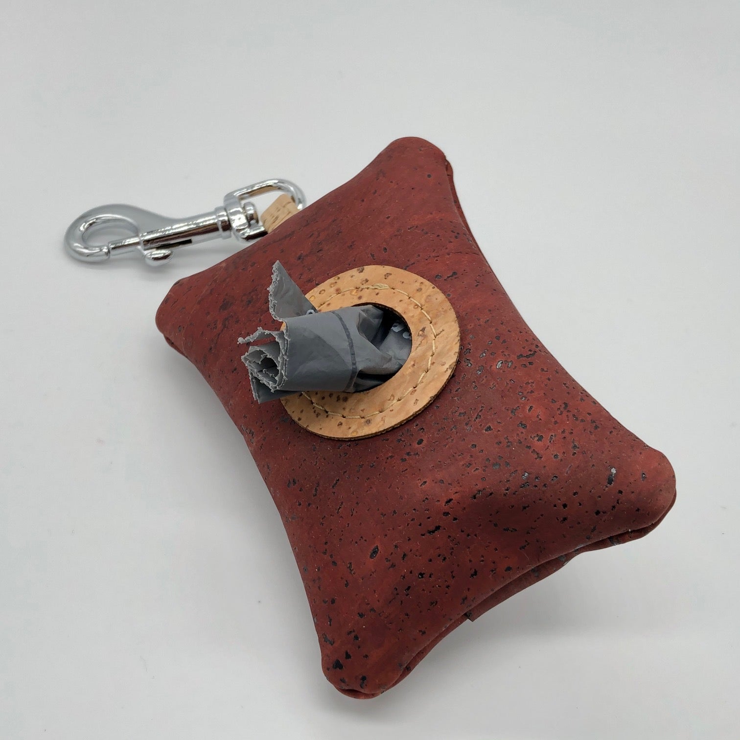 Cork poo bag pouch