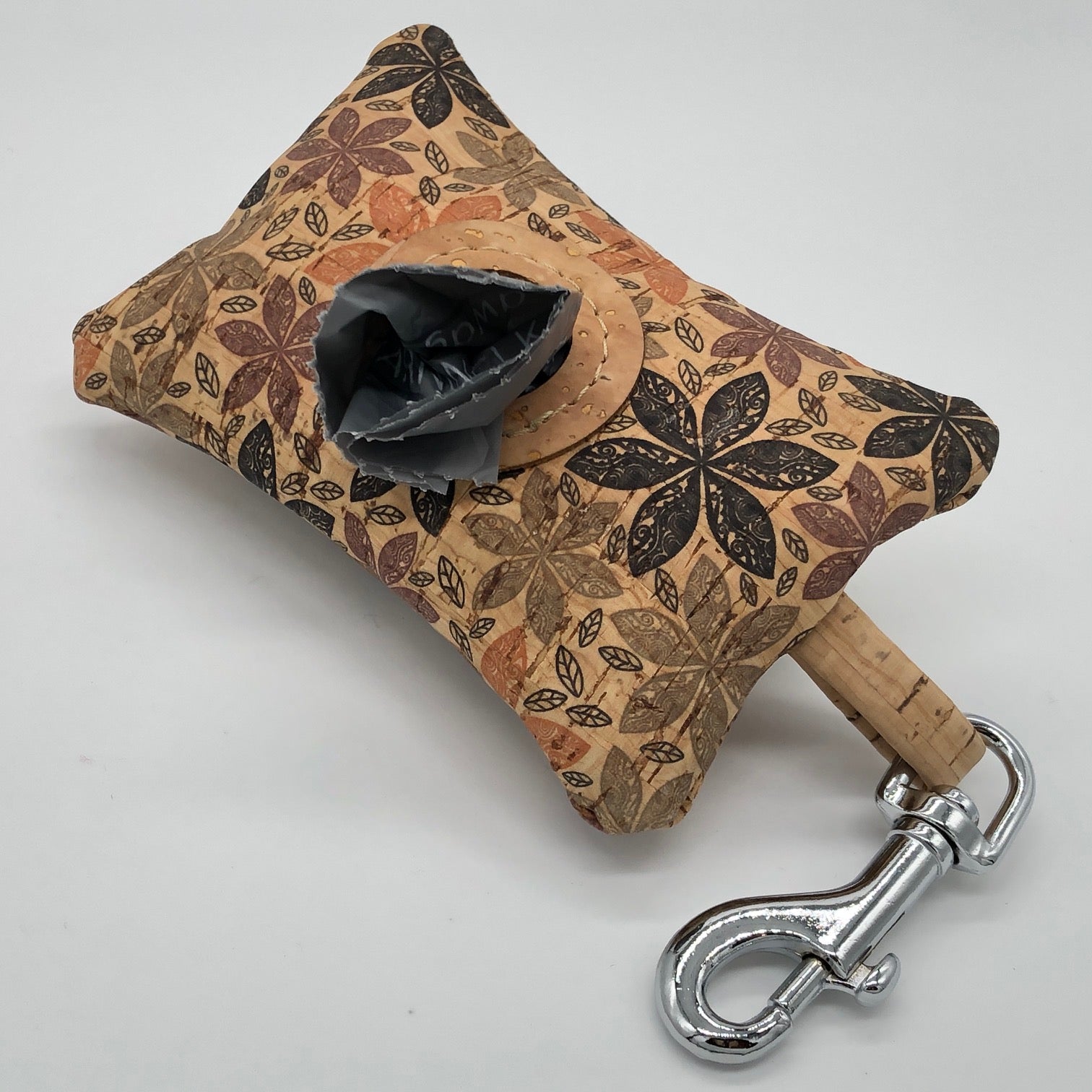 Cork poo bag pouch