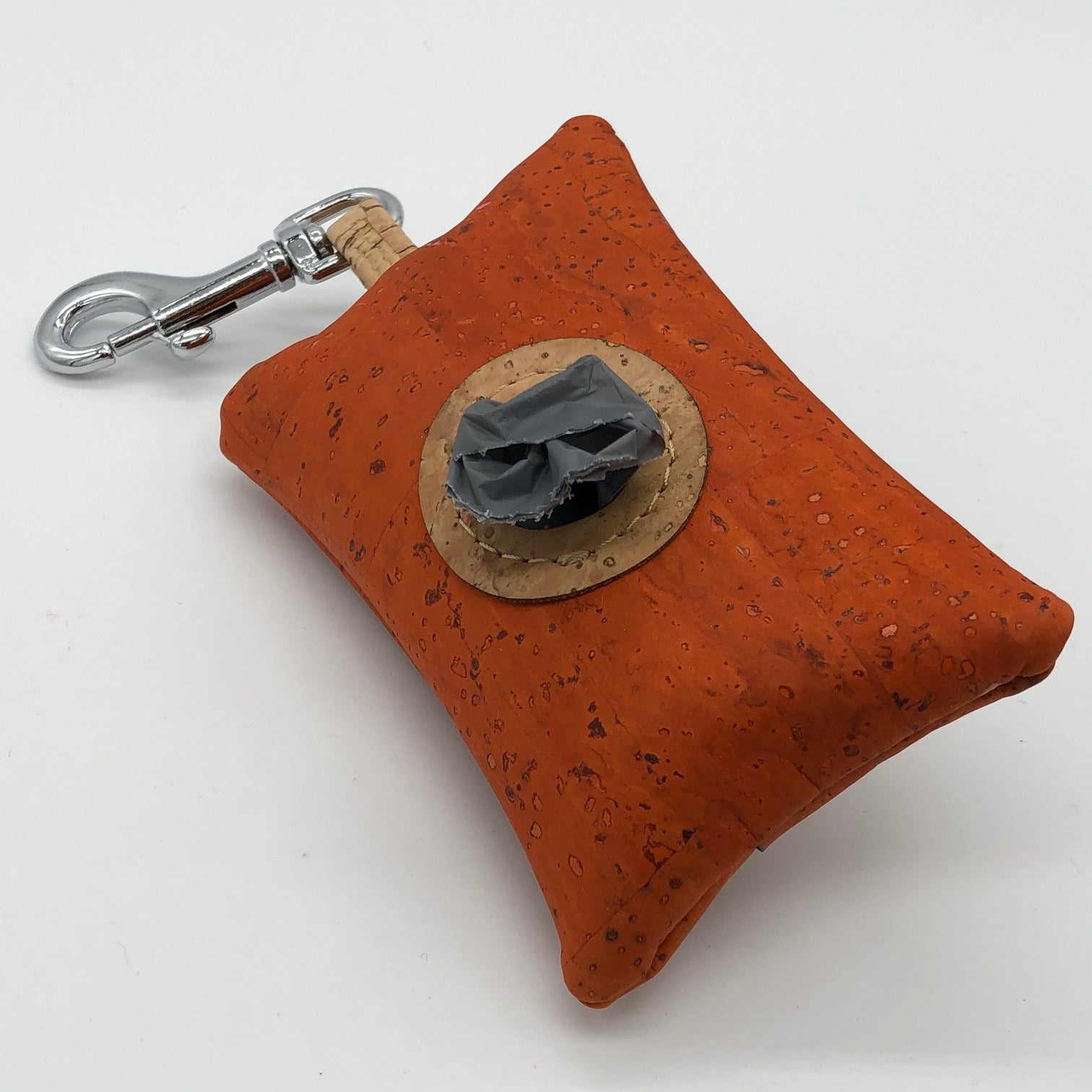 Cork poo bag pouch