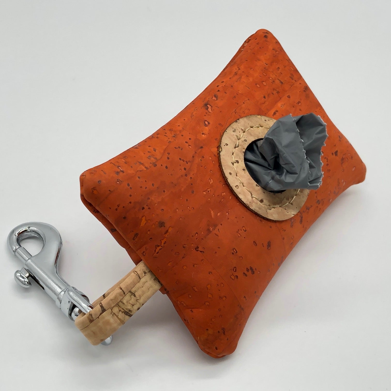 Cork poo bag pouch