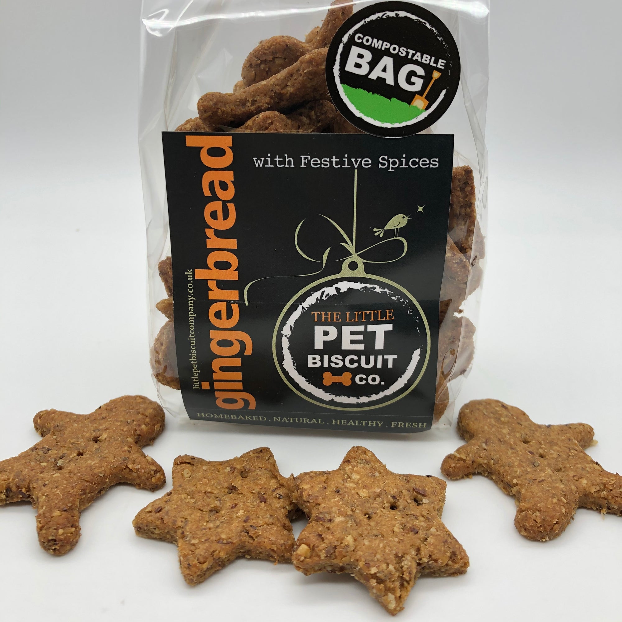 Festive Gingerbread dog biscuits